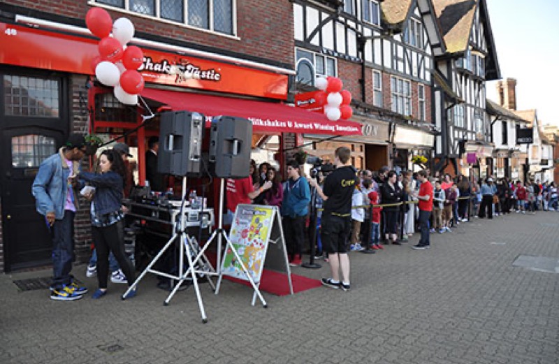 Inside the ShakeTastic Pinner store
