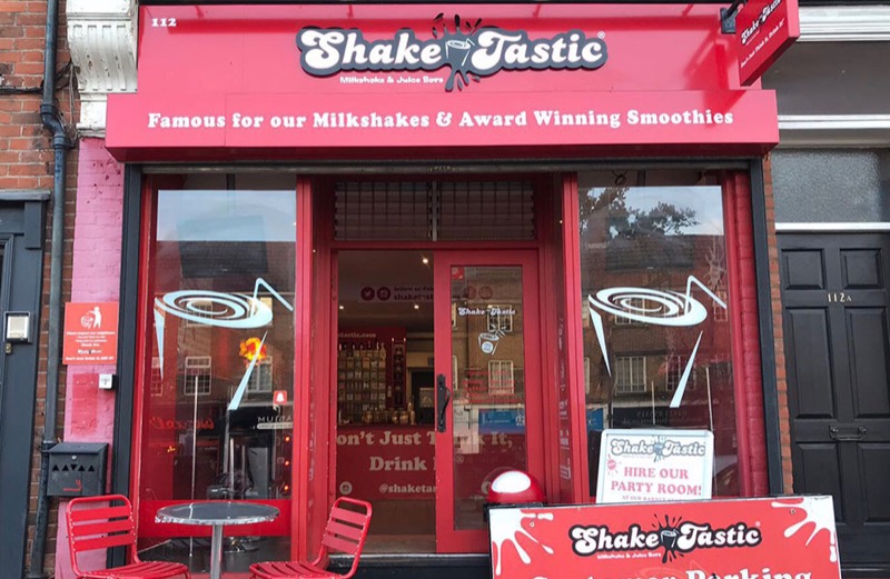 Inside the ShakeTastic Radlett store